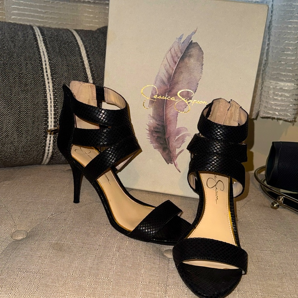 Jessica Simpson snake skin heels